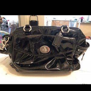 Coach Patent Leather Diaper Bag